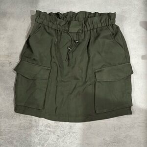 EXPRESS SOFT TIE WAIST CARGO SKIRT